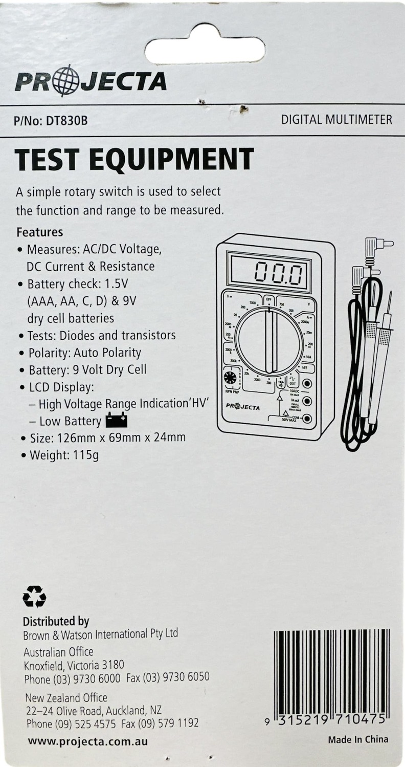 Projecta Digital Multimeter Tester - Image 4