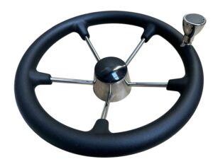 Steering Wheel with Grip and Speed Knob (350mm)