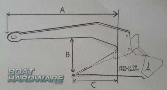 Sarca Excel Anchor 4 (for 10m - 12m Boats) - Image 4