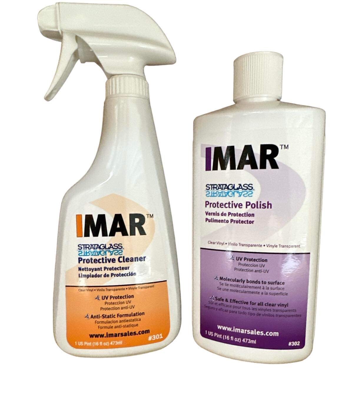 IMAR™ Strataglass Clear Vinyl Protective Cleaner & Polish #301 #302