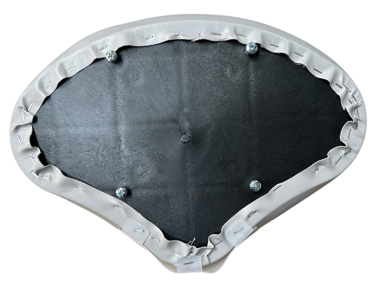 Stand-Up Boat Casting Seat Plush - Grey Vinyl - Image 2