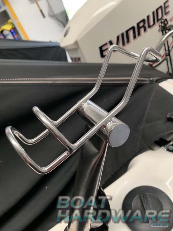 Single Rod Holder - Stainless Steel - Image 3