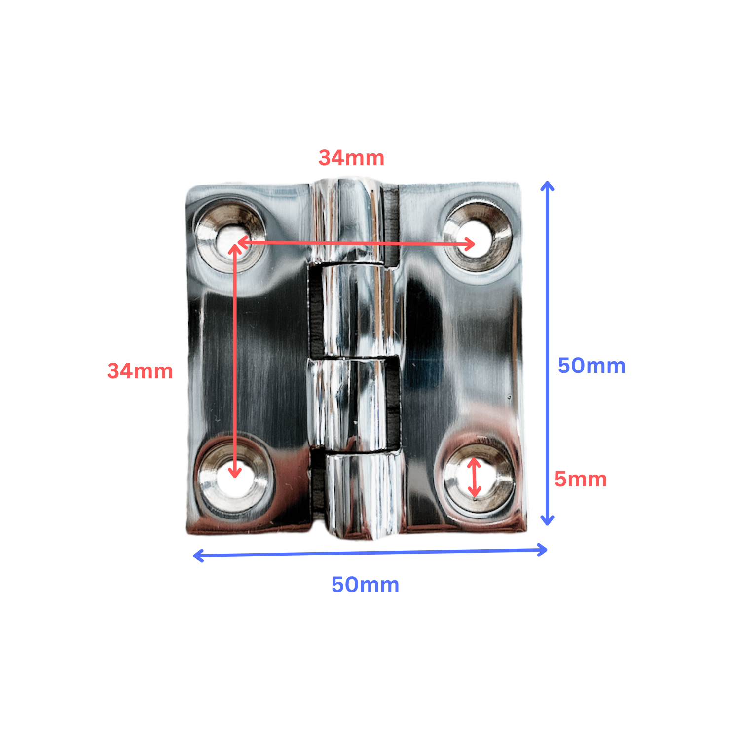 10 x Butt Hinges - 50x50mm - Image 4