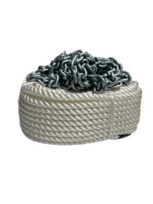 Anchor Rope and Chain Kit (50m x 12mm Rope and 10m x 6mm Chain)