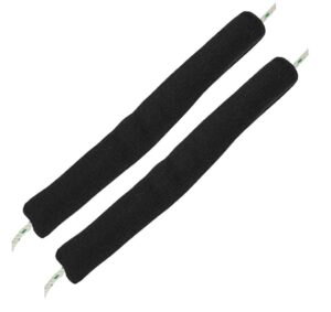 Marine Rope Cover for Fender Rope - Black 2 Pack (500mm)