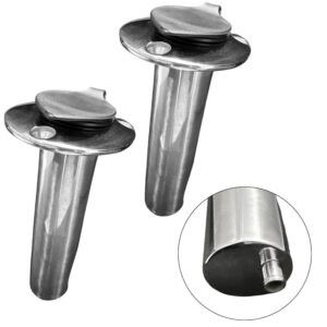 2 x Flush Mount Rod Holder – 90° – PVC Lined