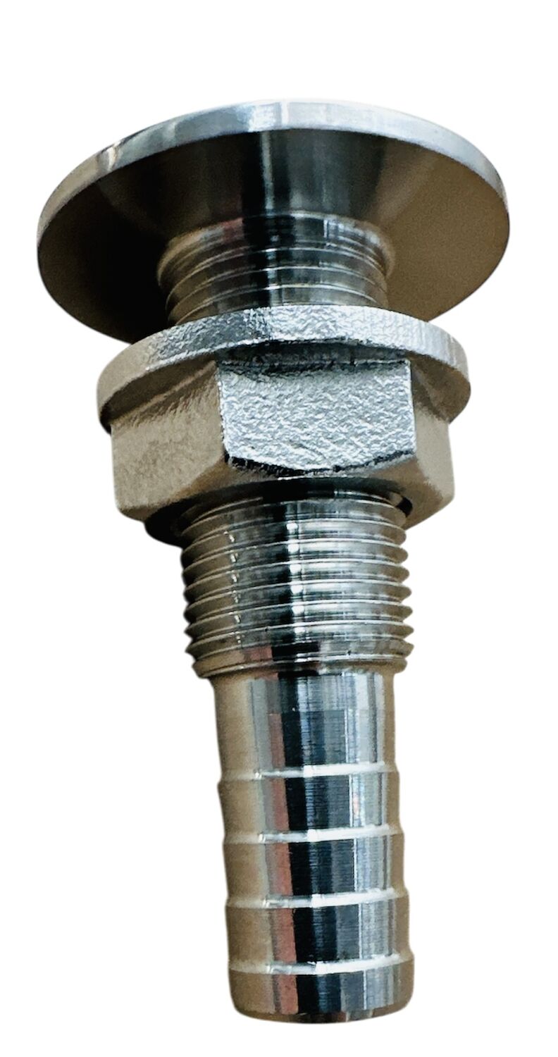Skin Fitting - 1/2" (13mm) through Hull Outlet with Hose Connection - Image 5