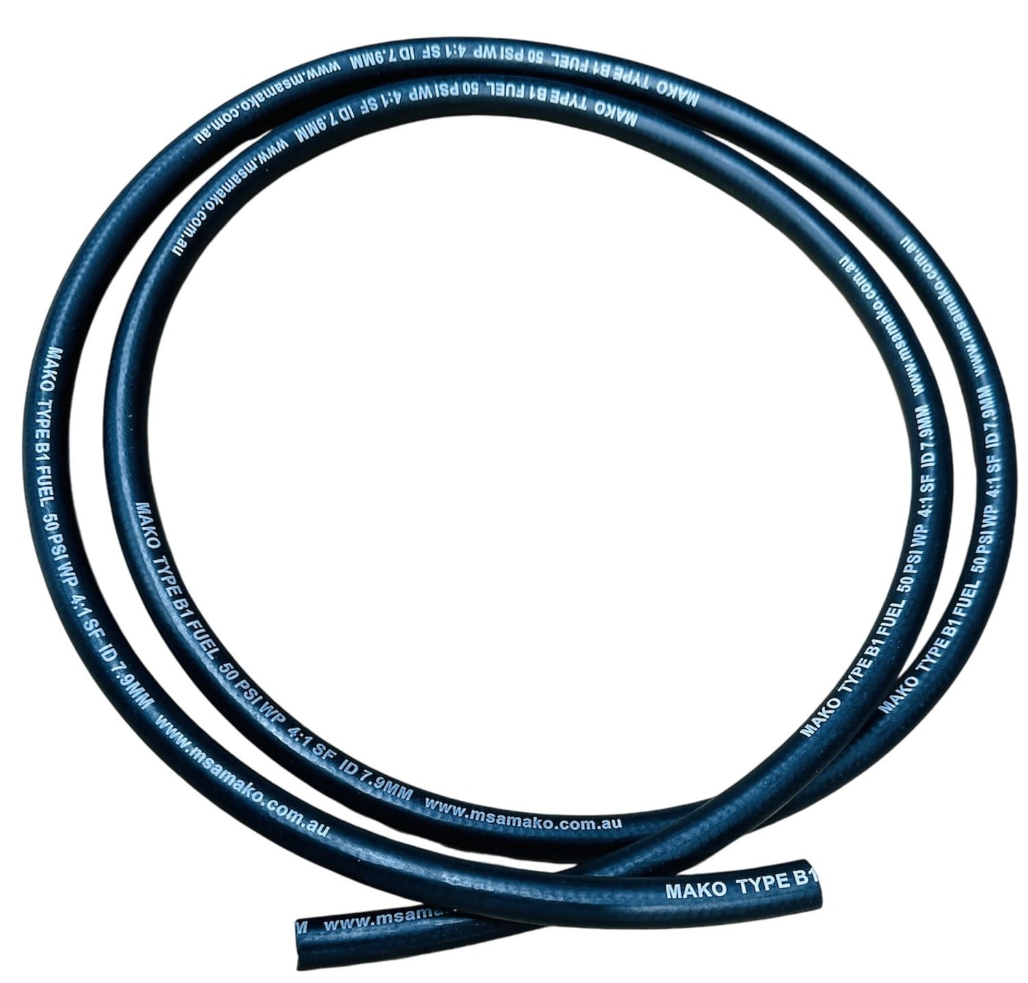 2m x 7.9mm Boat Fuel Line Hose for Outboard