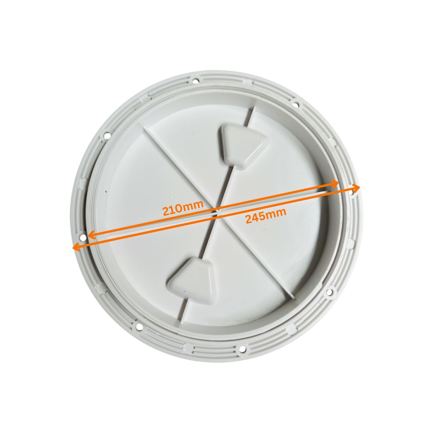 Deck Plate 210mm (8") Plastic - White - Image 6