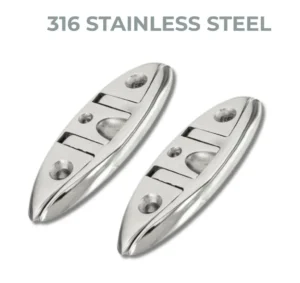 Boat Cleat Folding x 2 - 129mm