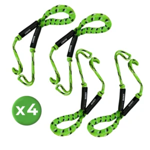 4 x 4ft Bungee Mooring Dock Line - Green