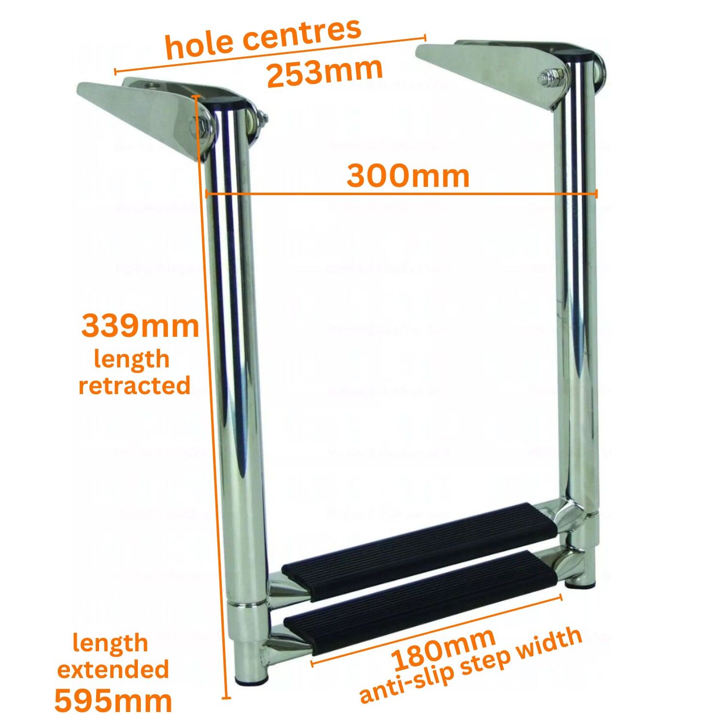 Telescopic Boat Ladder - 2 Steps - Image 4