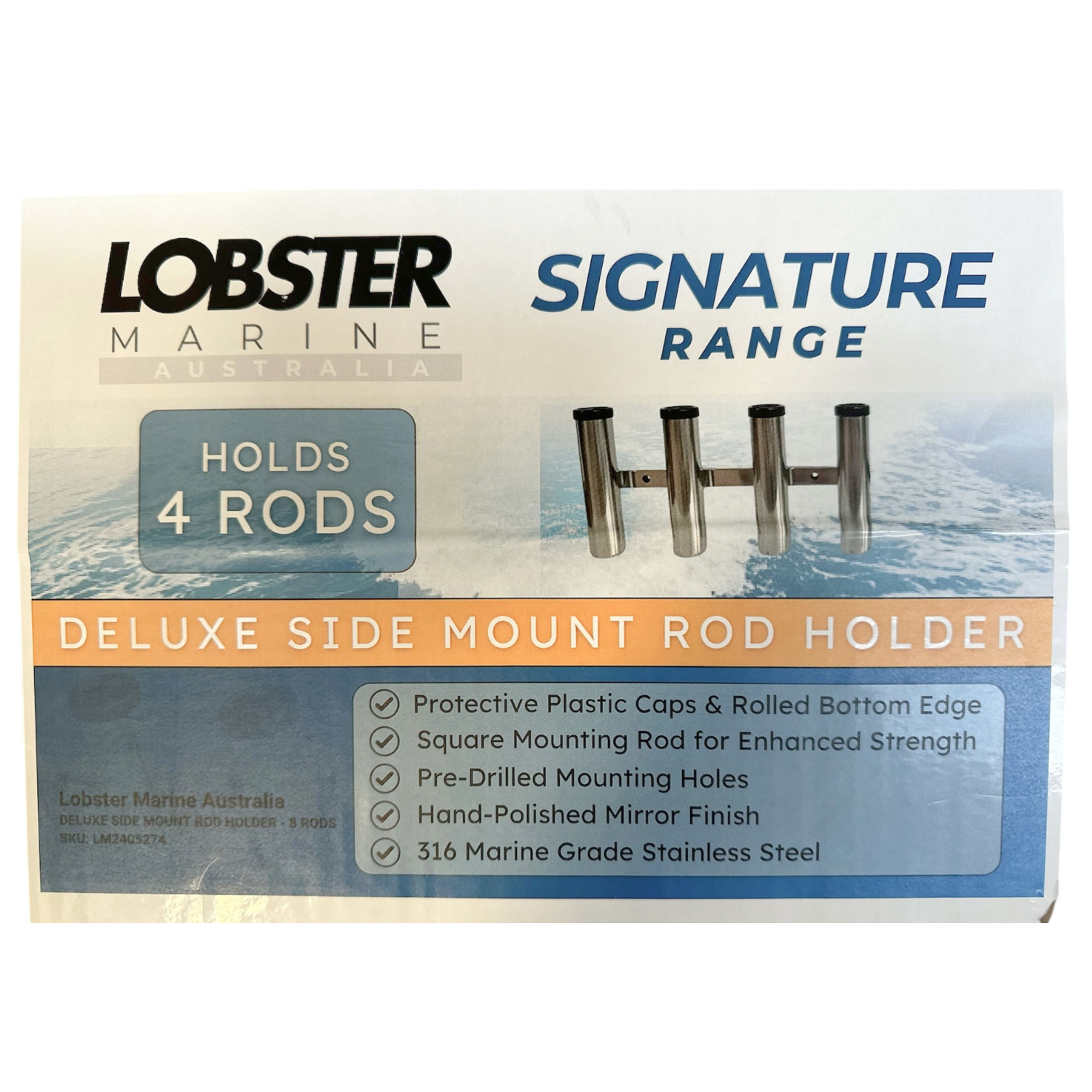 Deluxe 4 Way Rod Holder - Side Mount Combing Rack - Image 2