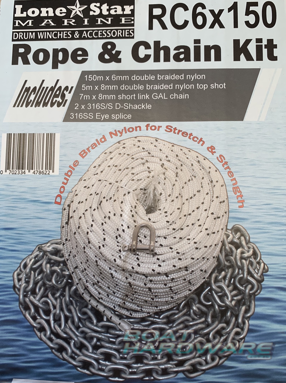 Lone Star Rope and Chain Kit (150m x 6mm) - Image 2