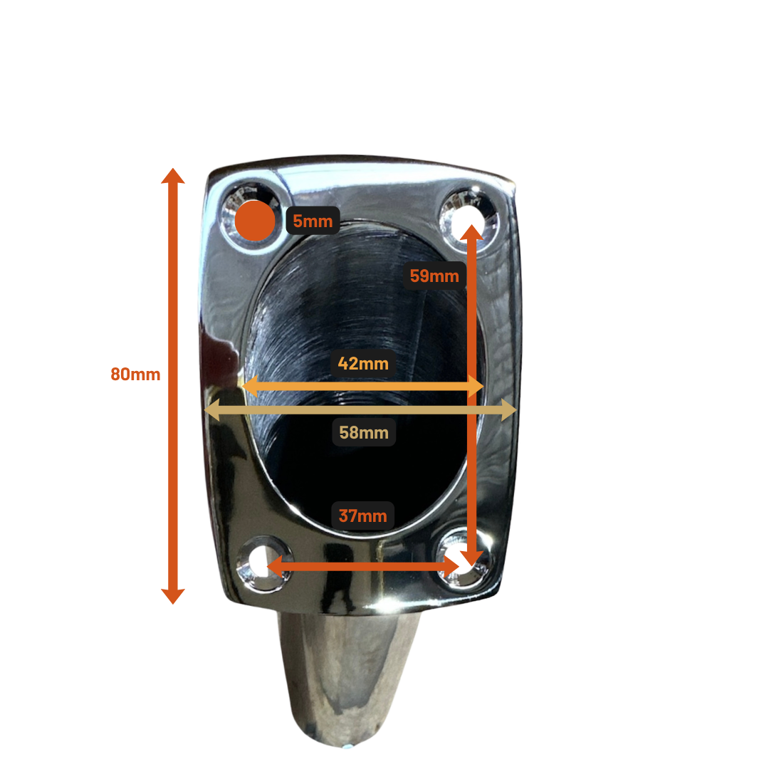 2 x 30° Rod Holder - Flush Mount - Image 3
